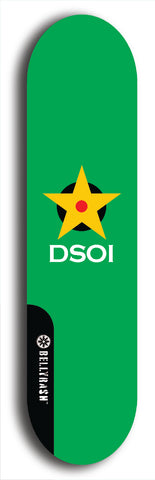 North American maple skateboard deck designed by underground artist BellyRash -- available in widths between 7.5 to 8.5 inches in both mellow concave and steep concave shapes from the BellyRash Limited Edition series: DSOI