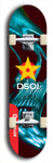 North American maple skateboard deck designed by underground artist BellyRash -- available in widths between 7.5 to 8.5 inches in both mellow concave and steep concave shapes from the BellyRash Limited Edition series: DSOI