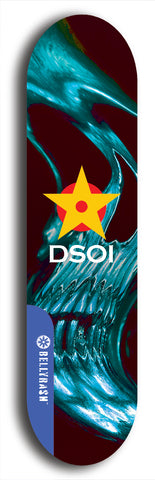 North American maple skateboard deck designed by underground artist BellyRash -- available in widths between 7.5 to 8.5 inches in both mellow concave and steep concave shapes from the BellyRash Limited Edition series: DSOI