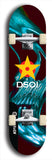 North American maple skateboard deck designed by underground artist BellyRash -- available in widths between 7.5 to 8.5 inches in both mellow concave and steep concave shapes from the BellyRash Limited Edition series: DSOI