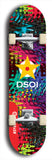 North American maple skateboard deck designed by underground artist BellyRash -- available in widths between 7.5 to 8.5 inches in both mellow concave and steep concave shapes from the BellyRash Limited Edition series: DSOI