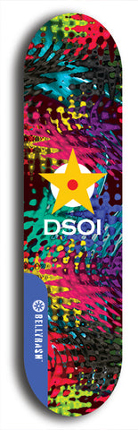 North American maple skateboard deck designed by underground artist BellyRash -- available in widths between 7.5 to 8.5 inches in both mellow concave and steep concave shapes from the BellyRash Limited Edition series: DSOI