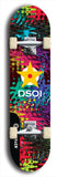 North American maple skateboard deck designed by underground artist BellyRash -- available in widths between 7.5 to 8.5 inches in both mellow concave and steep concave shapes from the BellyRash Limited Edition series: DSOI