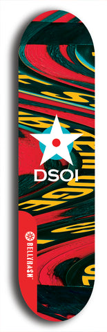 North American maple skateboard deck designed by underground artist BellyRash -- available in widths between 7.5 to 8.5 inches in both mellow concave and steep concave shapes from the BellyRash Limited Edition series: DSOI