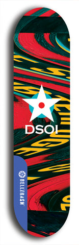 North American maple skateboard deck designed by underground artist BellyRash -- available in widths between 7.5 to 8.5 inches in both mellow concave and steep concave shapes from the BellyRash Limited Edition series: DSOI