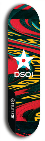 North American maple skateboard deck designed by underground artist BellyRash -- available in widths between 7.5 to 8.5 inches in both mellow concave and steep concave shapes from the BellyRash Limited Edition series: DSOI