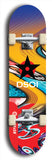 North American maple skateboard deck designed by underground artist BellyRash -- available in widths between 7.5 to 8.5 inches in both mellow concave and steep concave shapes from the BellyRash Limited Edition series: DSOI