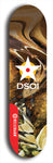 North American maple skateboard deck designed by underground artist BellyRash -- available in widths between 7.5 to 8.5 inches in both mellow concave and steep concave shapes from the BellyRash Limited Edition series: DSOI