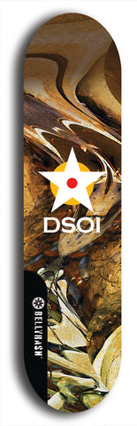 North American maple skateboard deck designed by underground artist BellyRash -- available in widths between 7.5 to 8.5 inches in both mellow concave and steep concave shapes from the BellyRash Limited Edition series: DSOI