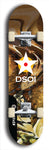 North American maple skateboard deck designed by underground artist BellyRash -- available in widths between 7.5 to 8.5 inches in both mellow concave and steep concave shapes from the BellyRash Limited Edition series: DSOI