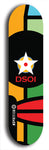 North American maple skateboard deck designed by underground artist BellyRash -- available in widths between 7.5 to 8.5 inches in both mellow concave and steep concave shapes from the BellyRash Limited Edition series: DSOI