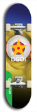 North American maple skateboard deck designed by underground artist BellyRash -- available in widths between 7.5 to 8.5 inches in both mellow concave and steep concave shapes from the BellyRash Limited Edition Blitz Deck series: DSOI