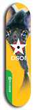 North American maple skateboard deck designed by underground artist BellyRash -- available in widths between 7.5 to 8.5 inches in both mellow concave and steep concave shapes from the BellyRash Limited Edition Blitz Deck series: DSOI