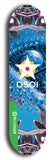 North American maple skateboard deck designed by underground artist BellyRash -- available in widths between 7.5 to 8.5 inches in both mellow concave and steep concave shapes from the BellyRash Limited Edition Blitz Deck series: DSOI