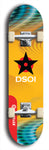 North American maple skateboard deck designed by underground artist BellyRash -- available in widths between 7.5 to 8.5 inches in both mellow concave and steep concave shapes from the BellyRash Limited Edition series: DSOI