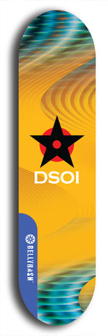 North American maple skateboard deck designed by underground artist BellyRash -- available in widths between 7.5 to 8.5 inches in both mellow concave and steep concave shapes from the BellyRash Limited Edition series: DSOI