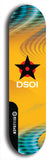 North American maple skateboard deck designed by underground artist BellyRash -- available in widths between 7.5 to 8.5 inches in both mellow concave and steep concave shapes from the BellyRash Limited Edition series: DSOI