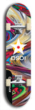 North American maple skateboard deck designed by underground artist BellyRash -- available in widths between 7.5 to 8.5 inches in both mellow concave and steep concave shapes from the BellyRash Limited Edition series: DSOI