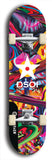 North American maple skateboard deck designed by underground artist BellyRash -- available in widths between 7.5 to 8.5 inches in both mellow concave and steep concave shapes from the BellyRash Limited Edition series: DSOI