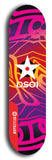 North American maple skateboard deck designed by underground artist BellyRash -- available in widths between 7.5 to 8.5 inches in both mellow concave and steep concave shapes from the BellyRash Limited Edition series: DSOI