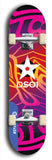 North American maple skateboard deck designed by underground artist BellyRash -- available in widths between 7.5 to 8.5 inches in both mellow concave and steep concave shapes from the BellyRash Limited Edition series: DSOI