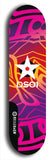 North American maple skateboard deck designed by underground artist BellyRash -- available in widths between 7.5 to 8.5 inches in both mellow concave and steep concave shapes from the BellyRash Limited Edition series: DSOI