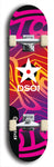 North American maple skateboard deck designed by underground artist BellyRash -- available in widths between 7.5 to 8.5 inches in both mellow concave and steep concave shapes from the BellyRash Limited Edition series: DSOI