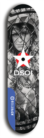 North American maple skateboard deck designed by underground artist BellyRash -- available in widths between 7.5 to 8.5 inches in both mellow concave and steep concave shapes from the BellyRash Limited Edition series: DSOI