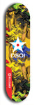 North American maple skateboard deck designed by underground artist BellyRash -- available in widths between 7.5 to 8.5 inches in both mellow concave and steep concave shapes from the BellyRash Limited Edition series: DSOI