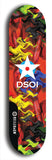 North American maple skateboard deck designed by underground artist BellyRash -- available in widths between 7.5 to 8.5 inches in both mellow concave and steep concave shapes from the BellyRash Limited Edition series: DSOI