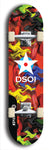 North American maple skateboard deck designed by underground artist BellyRash -- available in widths between 7.5 to 8.5 inches in both mellow concave and steep concave shapes from the BellyRash Limited Edition series: DSOI