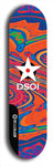 North American maple skateboard deck designed by underground artist BellyRash -- available in widths between 7.5 to 8.5 inches in both mellow concave and steep concave shapes from the BellyRash Limited Edition series: DSOI