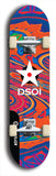 North American maple skateboard deck designed by underground artist BellyRash -- available in widths between 7.5 to 8.5 inches in both mellow concave and steep concave shapes from the BellyRash Limited Edition series: DSOI