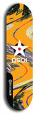 North American maple skateboard deck designed by underground artist BellyRash -- available in widths between 7.5 to 8.5 inches in both mellow concave and steep concave shapes from the BellyRash Limited Edition series: DSOI