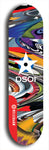 North American maple skateboard deck designed by underground artist BellyRash -- available in widths between 7.5 to 8.5 inches in both mellow concave and steep concave shapes from the BellyRash Limited Edition series: DSOI