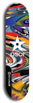 North American maple skateboard deck designed by underground artist BellyRash -- available in widths between 7.5 to 8.5 inches in both mellow concave and steep concave shapes from the BellyRash Limited Edition series: DSOI