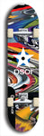 North American maple skateboard deck designed by underground artist BellyRash -- available in widths between 7.5 to 8.5 inches in both mellow concave and steep concave shapes from the BellyRash Limited Edition series: DSOI