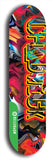 North American maple skateboard deck designed by underground artist BellyRash -- available in widths between 7.5 to 8.5 inches in both mellow concave and steep concave shapes from the BellyRash Limited Edition Blitz Deck series: Chadwick
