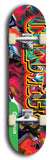 North American maple skateboard deck designed by underground artist BellyRash -- available in widths between 7.5 to 8.5 inches in both mellow concave and steep concave shapes from the BellyRash Limited Edition Blitz Deck series: Chadwick