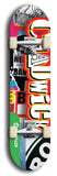 North American maple skateboard deck designed by underground artist BellyRash -- available in widths between 7.5 to 8.5 inches in both mellow concave and steep concave shapes from the BellyRash Limited Edition Blitz Deck series: Chadwick