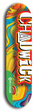 North American maple skateboard deck designed by underground artist BellyRash -- available in widths between 7.5 to 8.5 inches in both mellow concave and steep concave shapes from the BellyRash Limited Edition Blitz Deck series: Chadwick