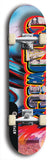 Limited edition, North American maple skateboard deck designed by underground artist BellyRash - available widths 7.5 to 8.5 inches in both mellow concave and steep concave shapes. Artwork: CHADWICK brand popsicle-shaped with large CHADWICK logo multi-colored patterned background