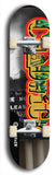 Limited edition, North American maple skateboard deck designed by underground artist BellyRash - available widths 7.5 to 8.5 inches in both mellow concave and steep concave shapes. Artwork: CHADWICK brand popsicle-shaped with large CHADWICK logo multi-colored patterned background