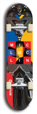 North American maple skateboard deck designed by underground artist BellyRash -- available in widths between 7.5 to 8.5 inches in both mellow concave and steep concave shapes from the BellyRash Limited Edition Deck series: MIC LOC LIN