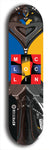 North American maple skateboard deck designed by underground artist BellyRash -- available in widths between 7.5 to 8.5 inches in both mellow concave and steep concave shapes from the BellyRash Limited Edition Deck series: MIC LOC LIN