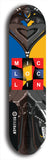 North American maple skateboard deck designed by underground artist BellyRash -- available in widths between 7.5 to 8.5 inches in both mellow concave and steep concave shapes from the BellyRash Limited Edition Deck series: MIC LOC LIN