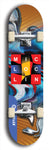 North American maple skateboard deck designed by underground artist BellyRash -- available in widths between 7.5 to 8.5 inches in both mellow concave and steep concave shapes from the BellyRash Limited Edition Deck series: MIC LOC LIN