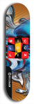 North American maple skateboard deck designed by underground artist BellyRash -- available in widths between 7.5 to 8.5 inches in both mellow concave and steep concave shapes from the BellyRash Limited Edition Deck series: MIC LOC LIN