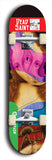 North American maple skateboard deck designed by underground artist BellyRash -- available in widths between 7.5 to 8.5 inches in both mellow concave and steep concave shapes from the BellyRash Limited Edition Blitz Deck series: Dead Saint
