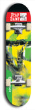 North American maple skateboard deck designed by underground artist BellyRash -- available in widths between 7.5 to 8.5 inches in both mellow concave and steep concave shapes from the BellyRash Limited Edition Blitz Deck series: Dead Saint